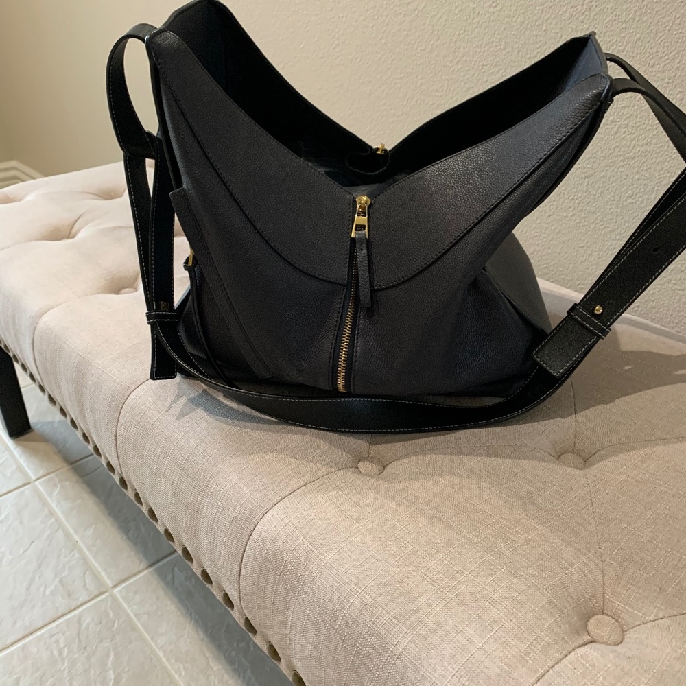Black Hammock Convertible Crossbody Bag